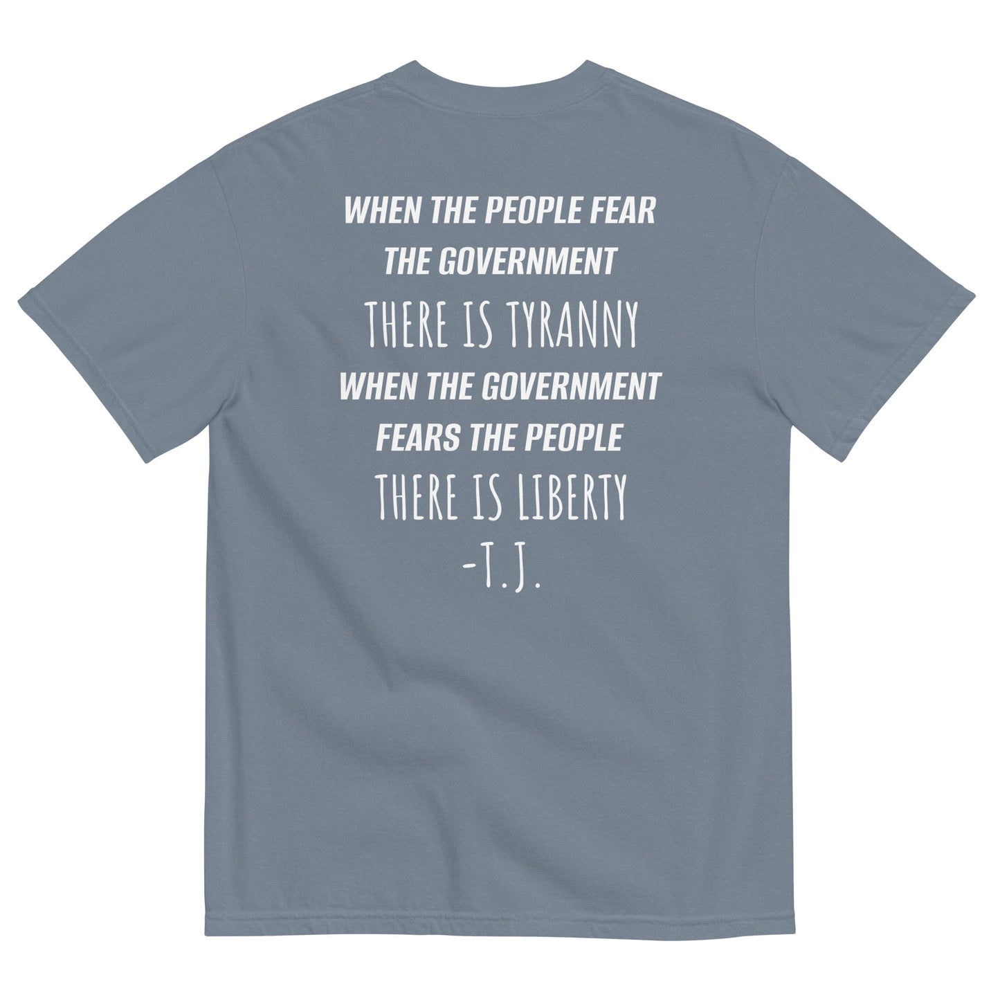 Liberty vs Tyranny TRP Premium Garment-dyed Heavyweight T-shirt