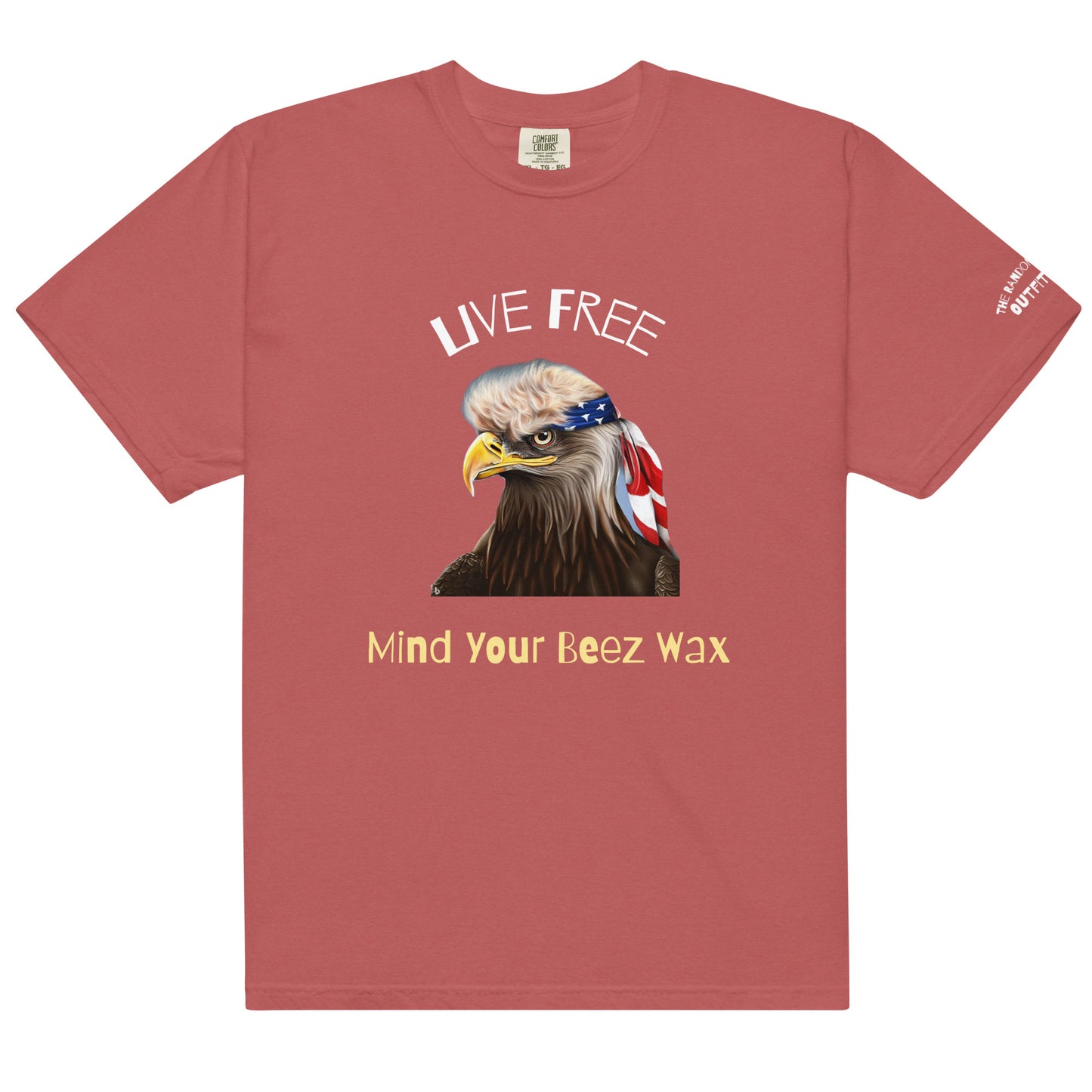 Live Free & Mind Your Beez wax garment-dyed heavyweight t-shirt